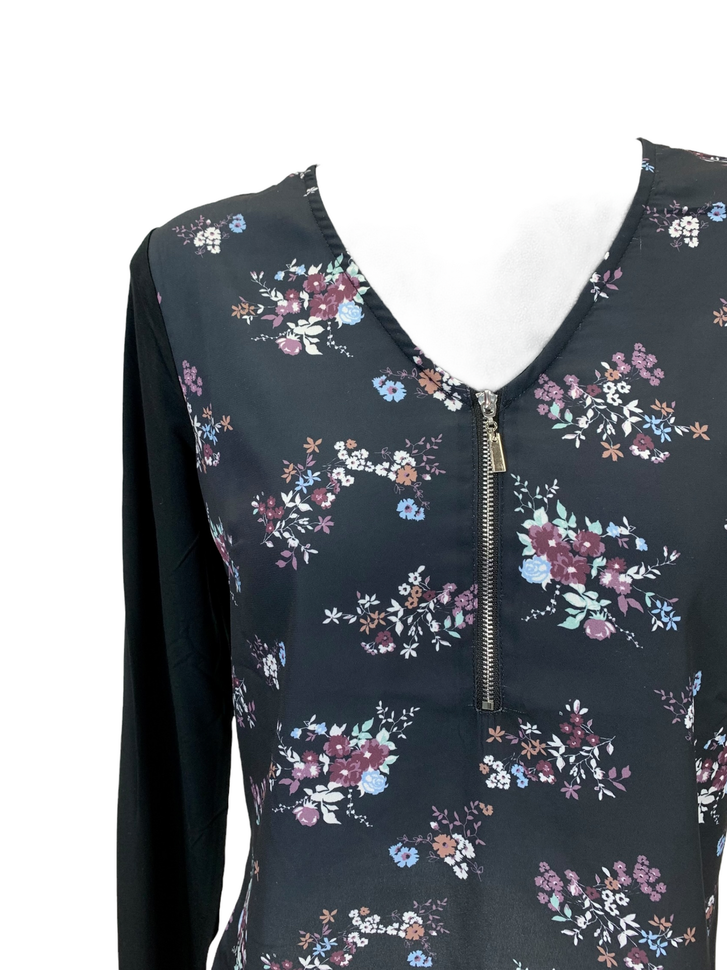 Women's Nass Woman floral black blouse