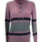 Haut mauve en tricot rayé Toi&Moi pour femme