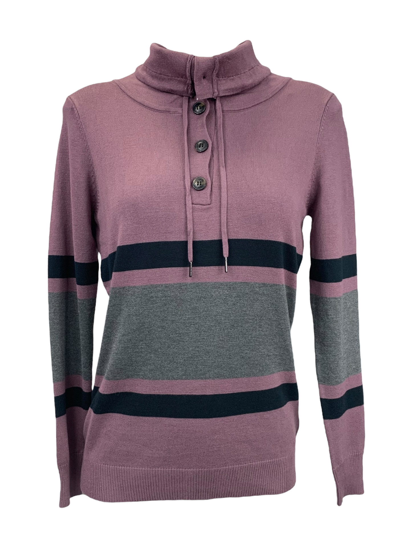 Women's Toi&Moi purple striped knit top