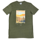 Men's Northcoast graphic green T-shirt