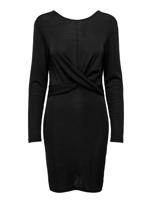 Robe noire métallique ONLY pour femme