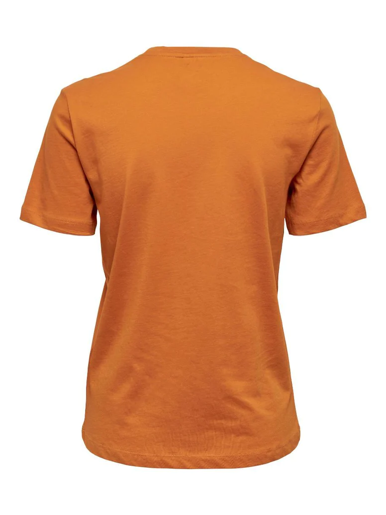 T-shirt orange ONLY pour femme