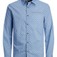 Jack&Jones men's patterned blue shirt