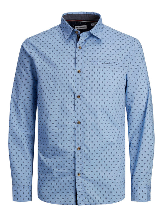 Chemise bleue à motifs Jack&Jones pour homme