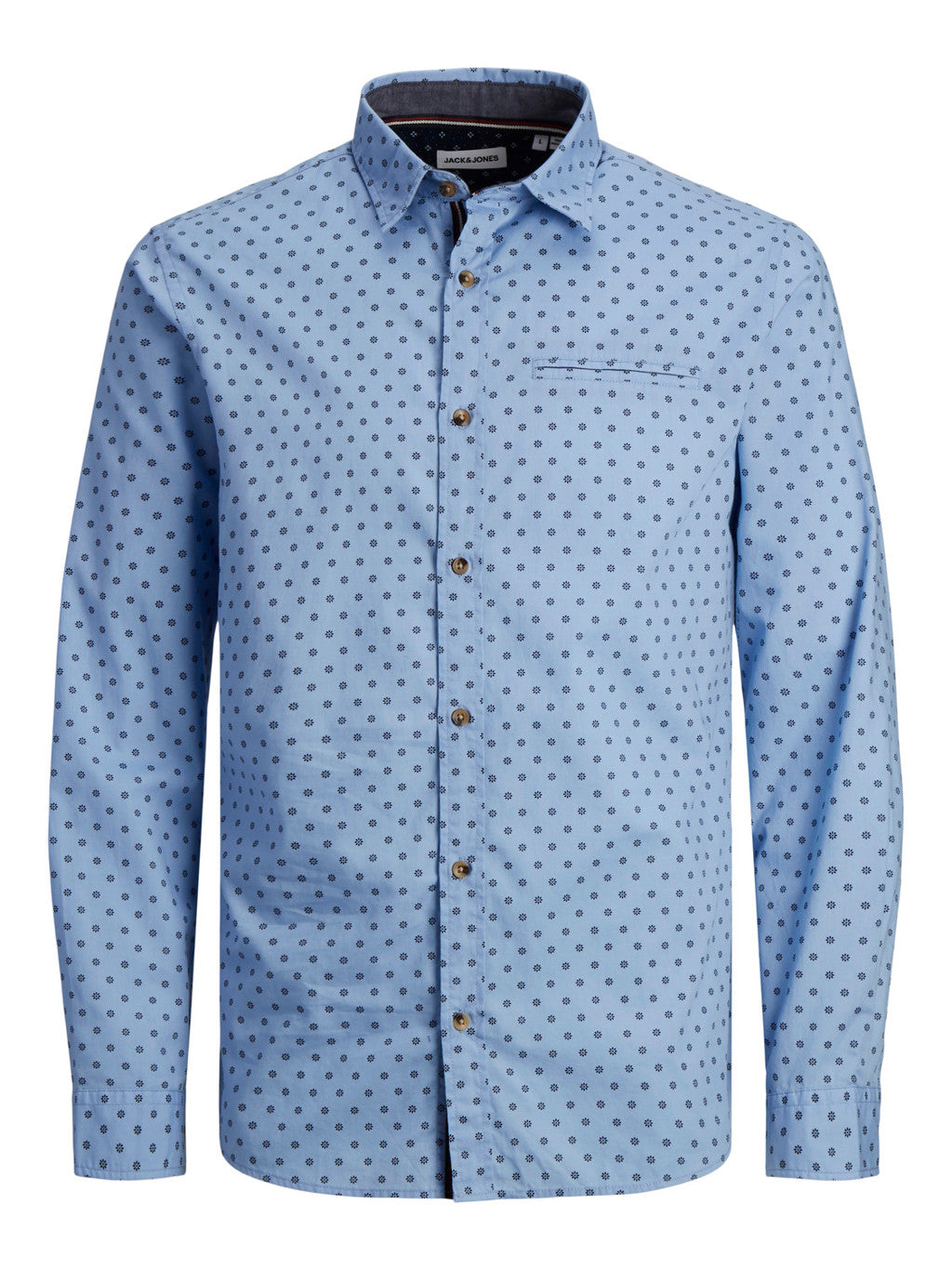 Jack&Jones men's patterned blue shirt