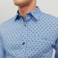 Jack&Jones men's patterned blue shirt