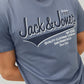 T-shirt bleu Jack&Jones pour homme