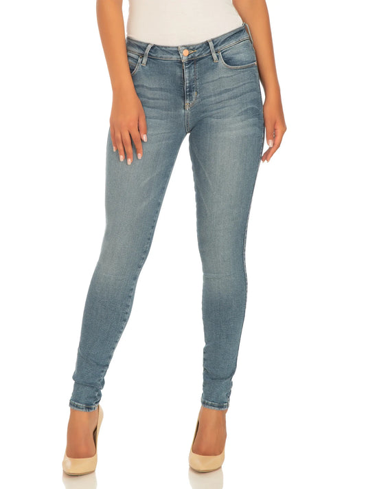 GUESS women's sexy curved blue jeans