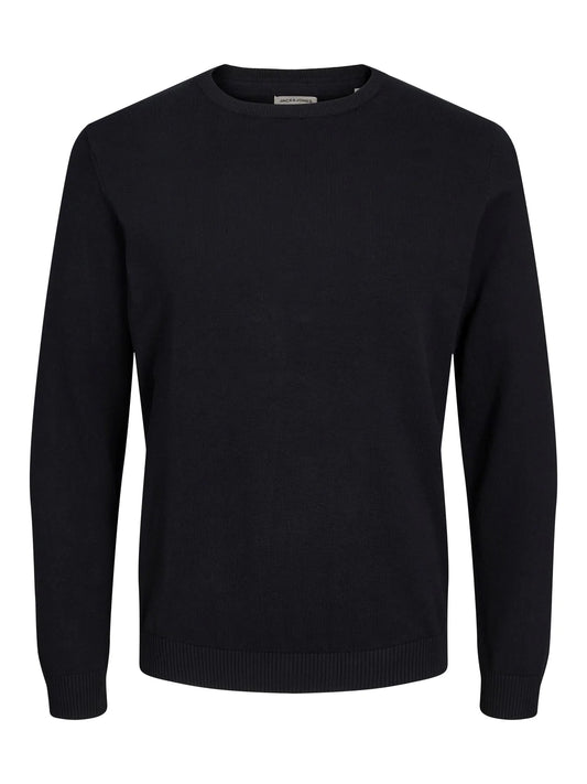 Jack&Jones men's black long-sleeved sweater