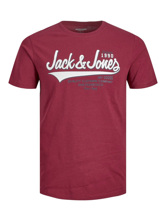 T-shirt rouge Jack&Jones pour homme