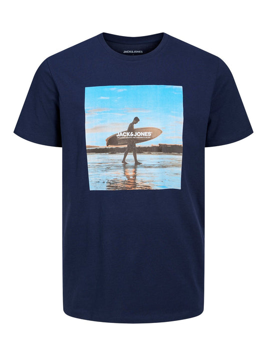 T-shirt marine Jack&Jones pour homme