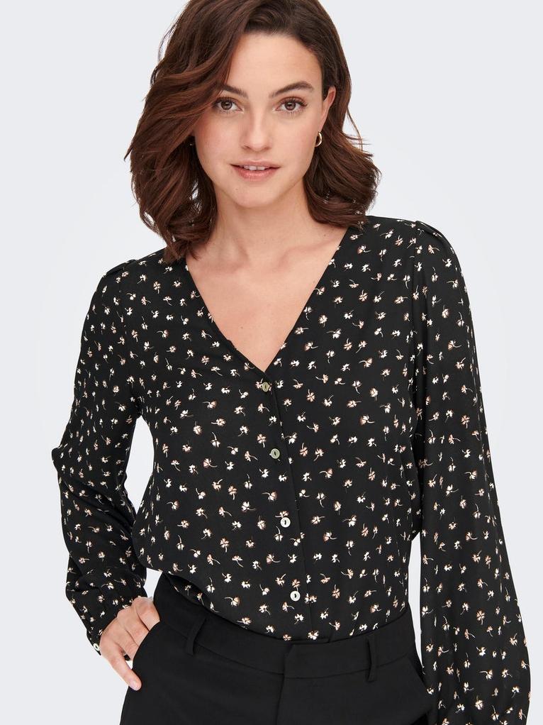 Blouse noire femme sale