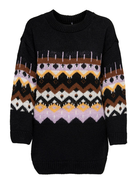 ONLY black patterned knit for women