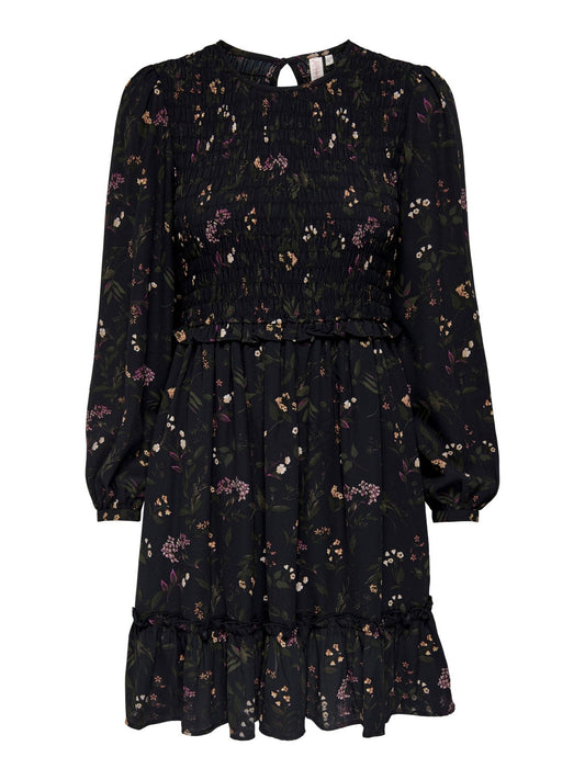 Robe chiffon noire ONLY pour femme