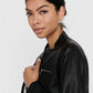 Jacket noir effet cuir ONLY pour femme