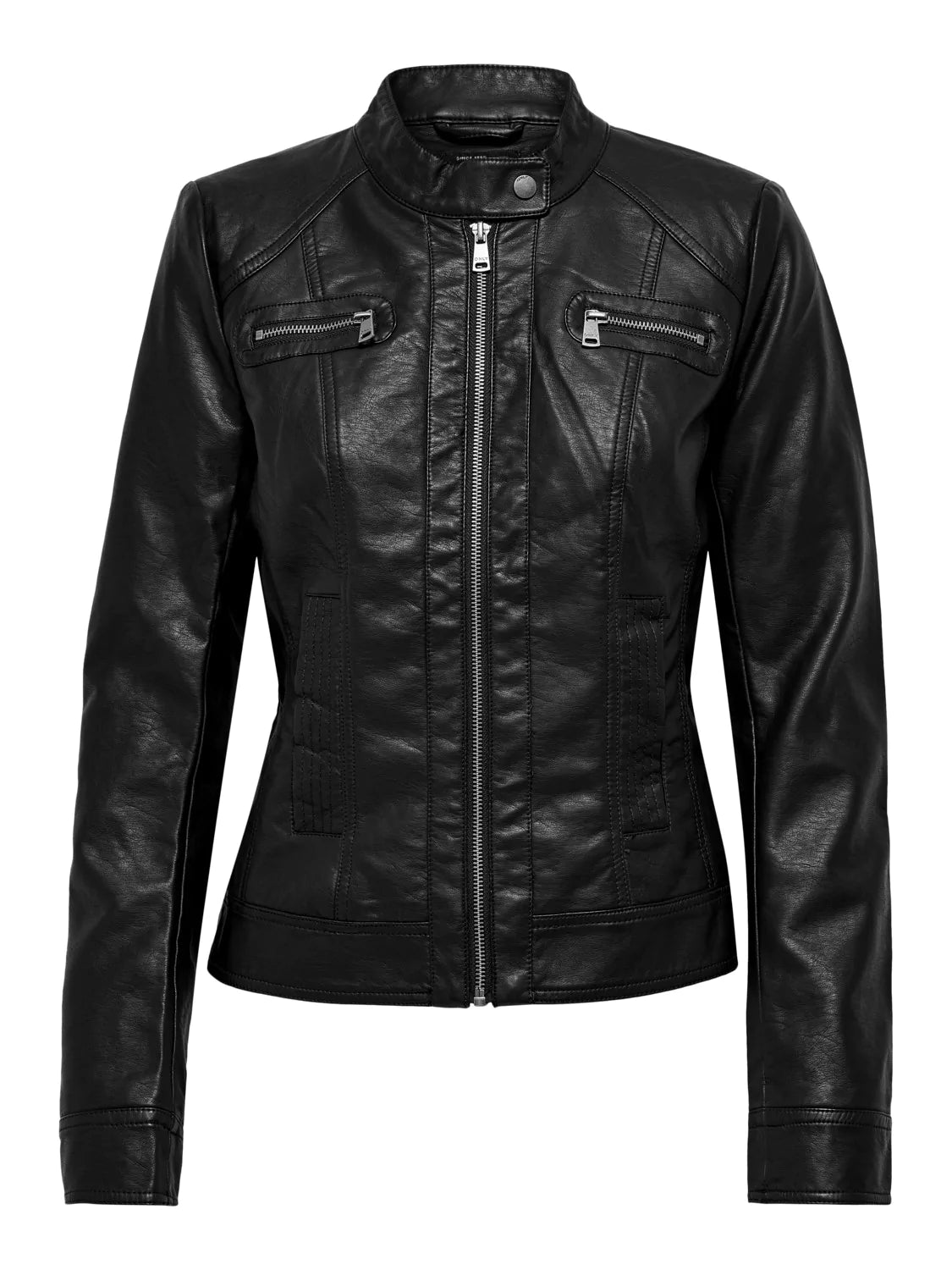 Jacket noir effet cuir ONLY pour femme