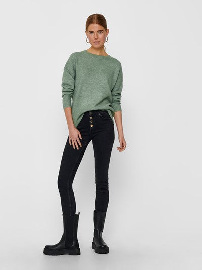 ONLY women's green knit top
