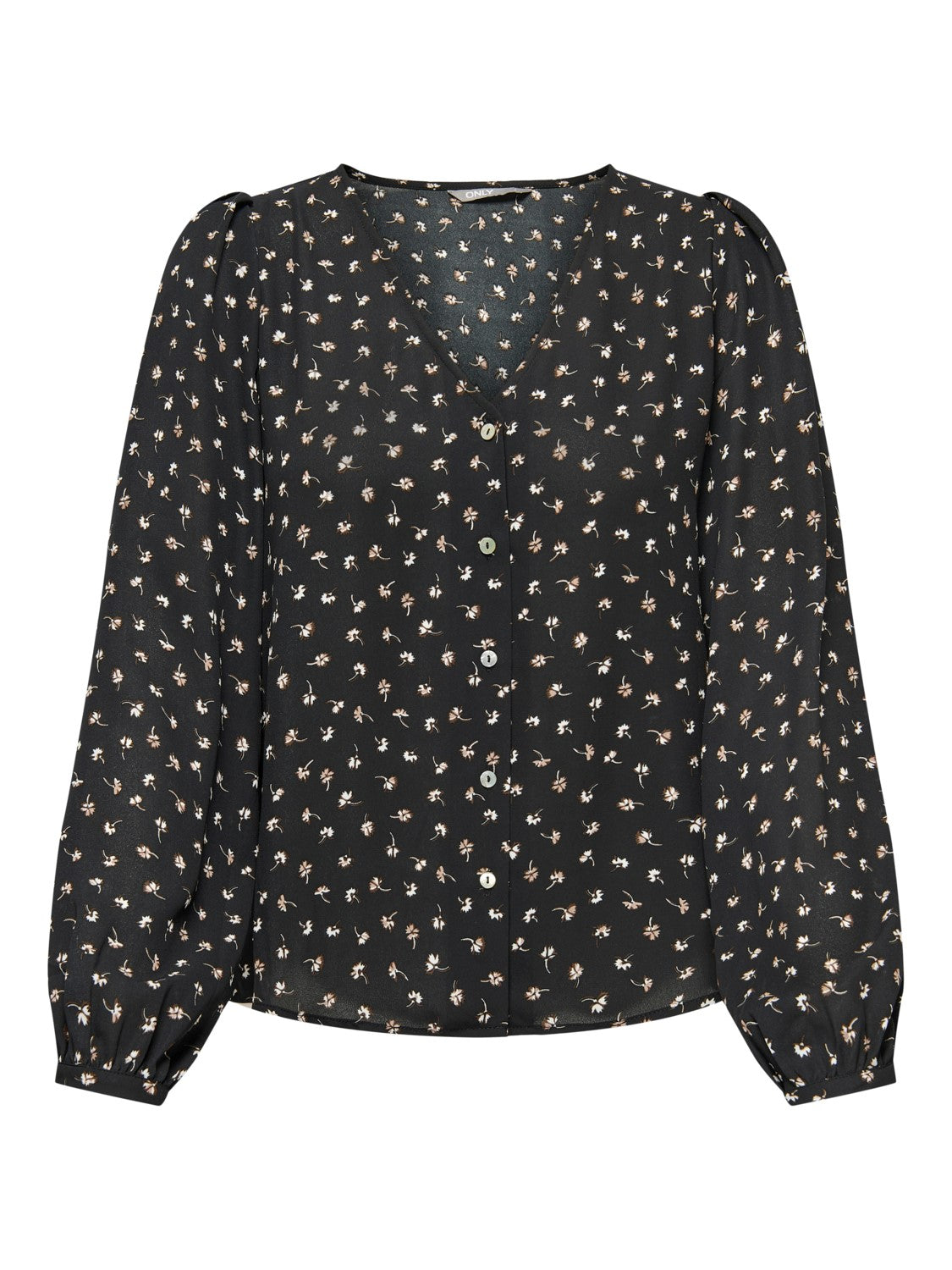 ONLY Women's Patterned Black Blouse