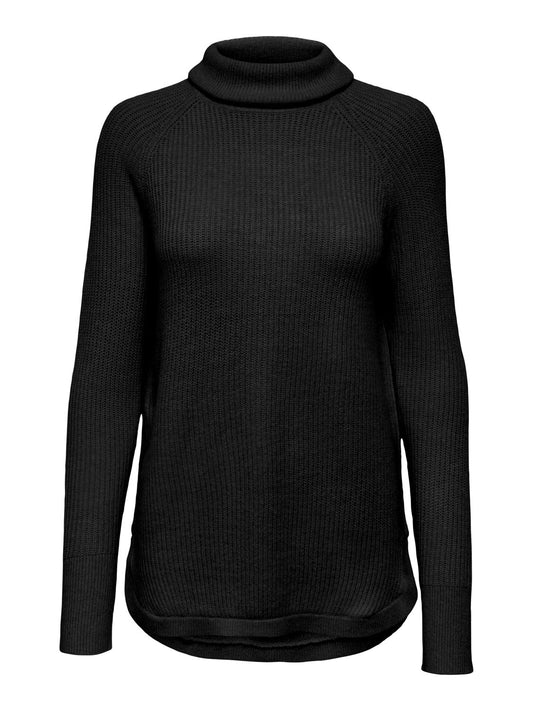 Tricot à manches longues noir ONLY pour femme