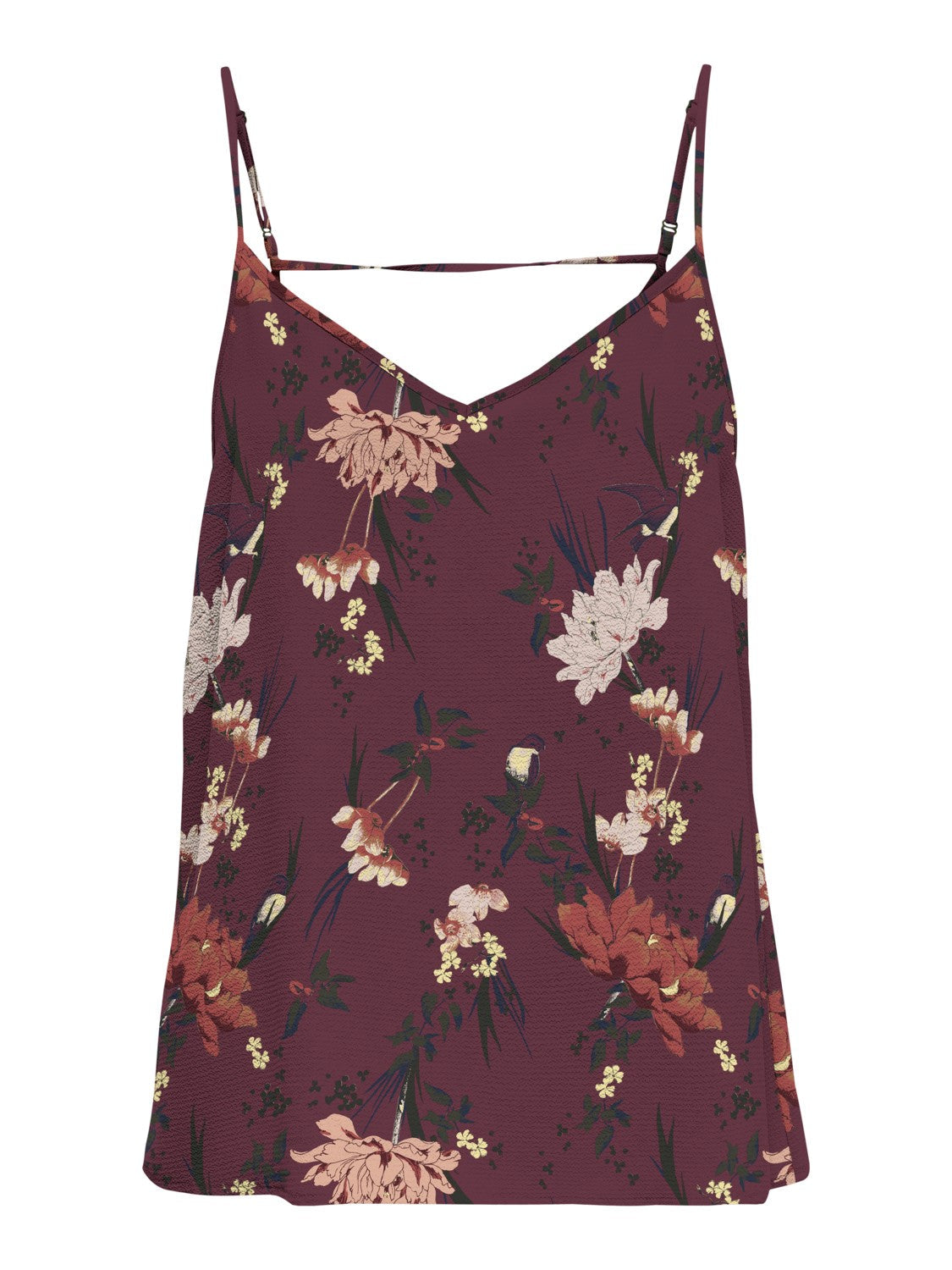 ONLY Women's Pink Floral Tank Top