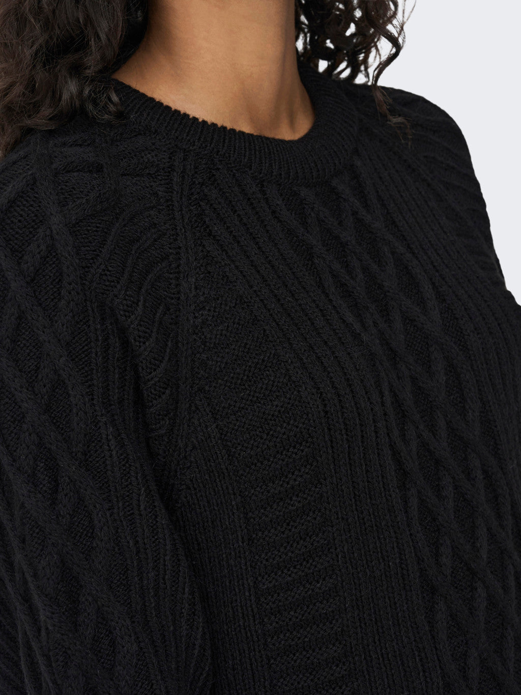 Robe en tricot noire ONLY pour femme