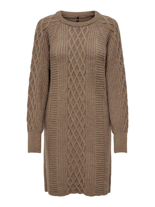 ONLY women's taupe knit dress