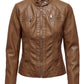 Jacket brun effet cuir ONLY pour femme
