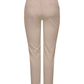 Pantalon cigarette beige en lin ONLY pour femme