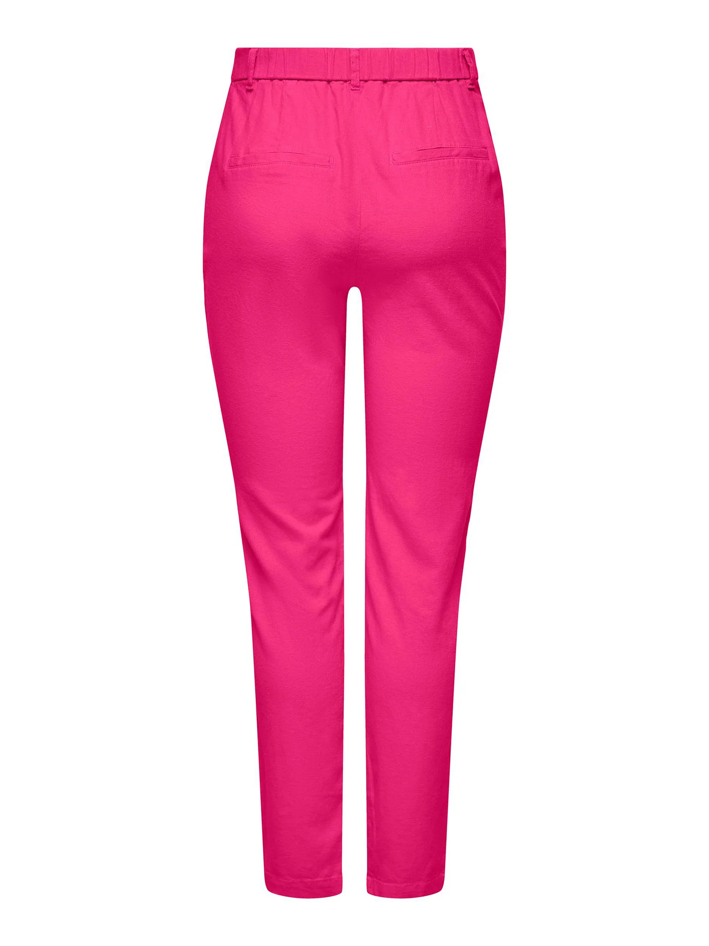 Women's ONLY pink linen cigarette pants
