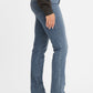 Women's Levi's 314 straight blue jeans