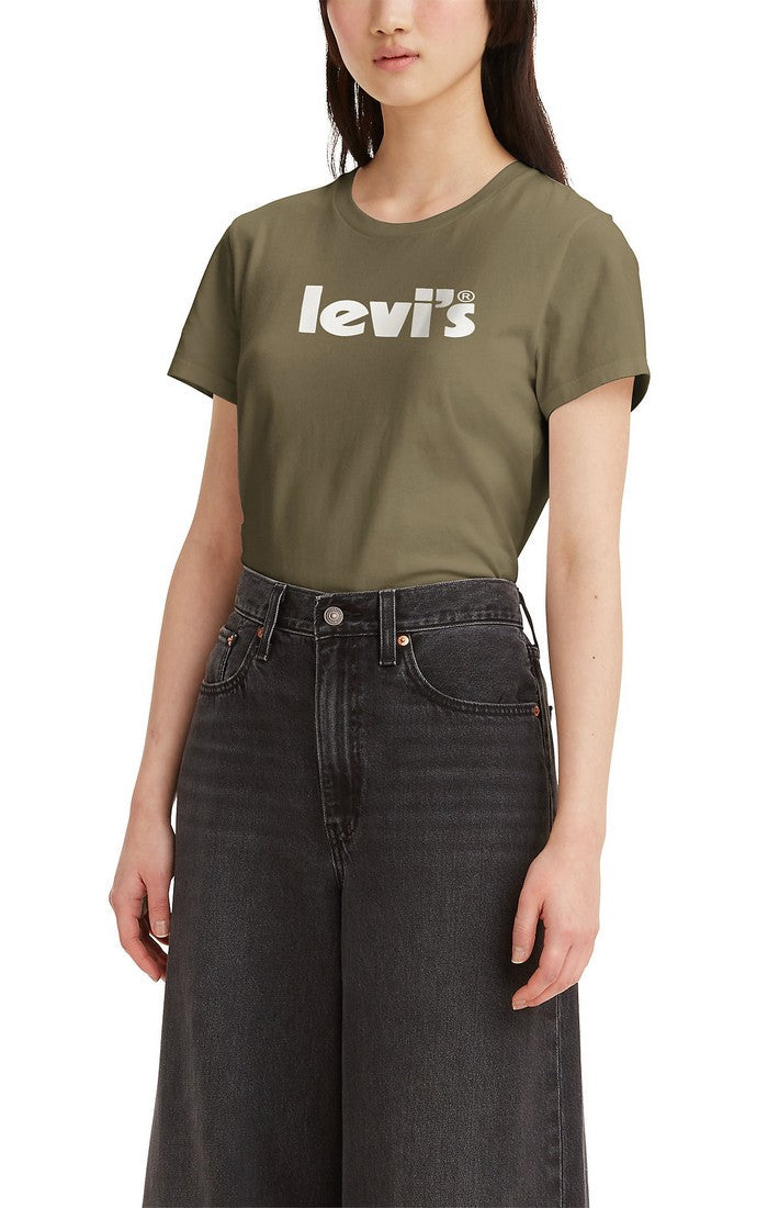 T-shirt kaki Levi's pour femme
